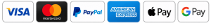 logo de paiement accepté sur le site web, visa, mastercard, paypal , american express google pay, apple pay